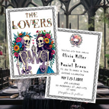 Muerte de la muerte gótica floral halloween Boda d