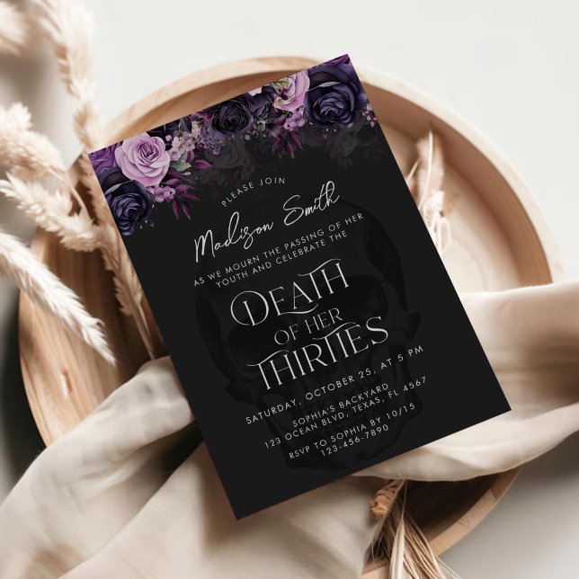 Invitación Muerte De Su Fiesta De Treinta Años (Subido por el creador)