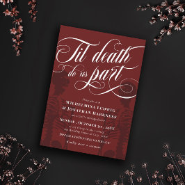 Invitación Muerte en la minera roja nos hace parte Boda de Gó