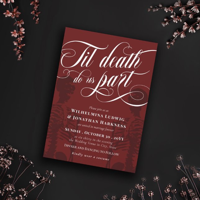 Invitación Muerte en la minera roja nos hace parte Boda de Gó (Subido por el creador)