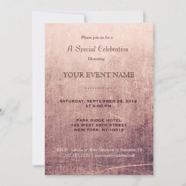 Invitación Muestra (Anverso)