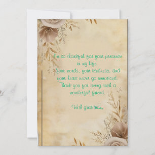 Invitación muestra de agradecimiento