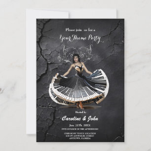 Invitación Mujer bailarina elegante