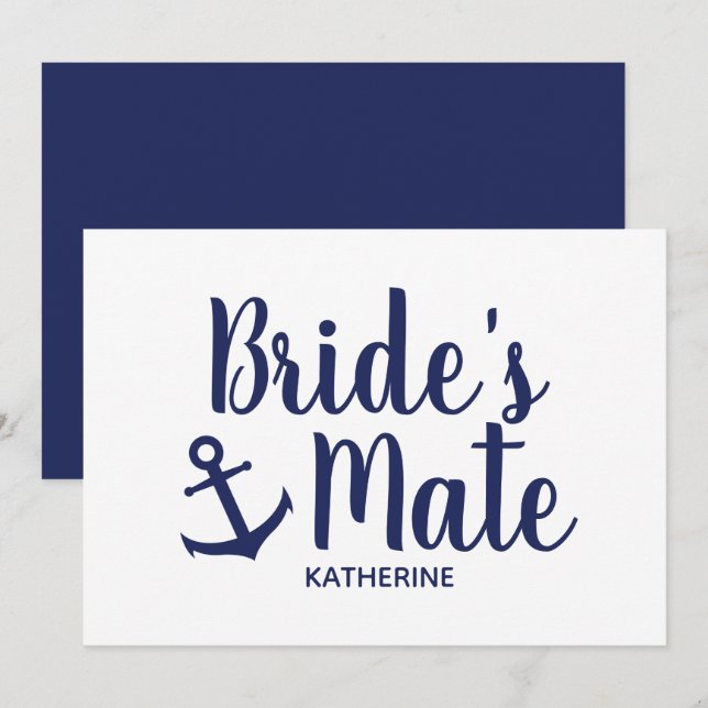 Invitación Mujer casera de la novia casera (Anverso / Reverso)