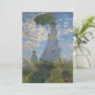 Invitación Mujer con parasol Paisaje francés