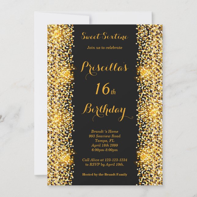 Invitación Mujer de fiesta de cumpleaños, cualquier edad, est (Anverso)