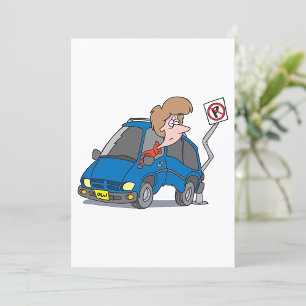 Invitación Mujer En Un Accidente