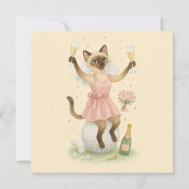 Invitación Mujer golfista Save the Date Novia Despedida de so