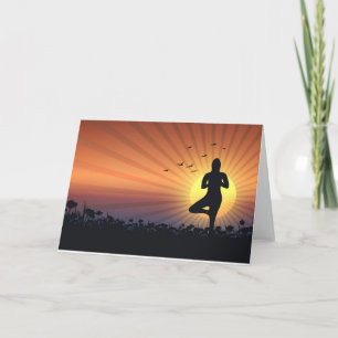 Invitación Mujer haciendo yoga