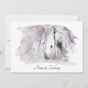 Invitación *~* Mujer japonesa de arte RSVP QR AR27 Boda