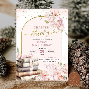 Invitación Mujer: Libro de cuentos 30 años de Pink Peony