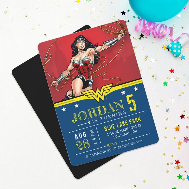 Invitación Mujer Maravilla | Cumpleaños feliz (Subido por el creador)