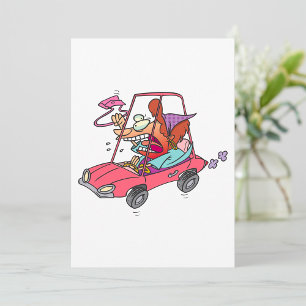 Invitación Mujer personalizado de la ira vial