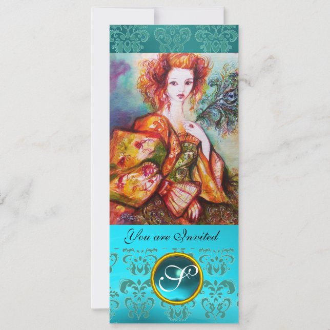 INVITACIÓN MUJER ROMÁNTICA CON PELO DE PELO DE PELO DE PELO D (Anverso)