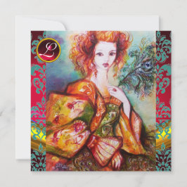 INVITACIÓN MUJER ROMÁNTICA CON PELO DE PELO DE PELO DE PELO D