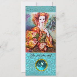 INVITACIÓN MUJER ROMÁNTICA CON PELO DE PELO DE PELO DE PELO D