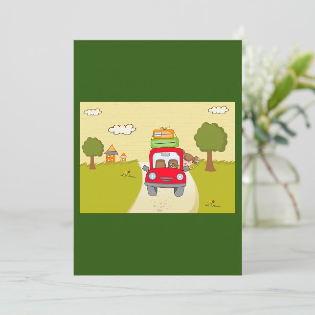 Invitación Mujer Viajando En Coche (Subido por el creador)