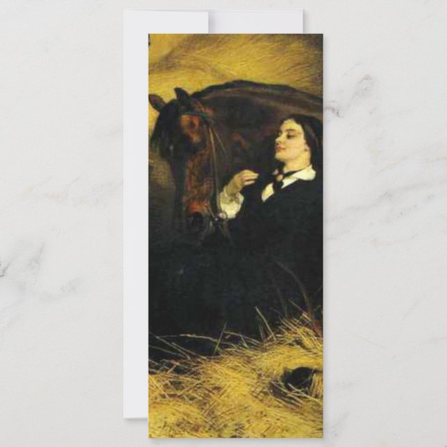 Invitación Mujer y caballo (Anverso)