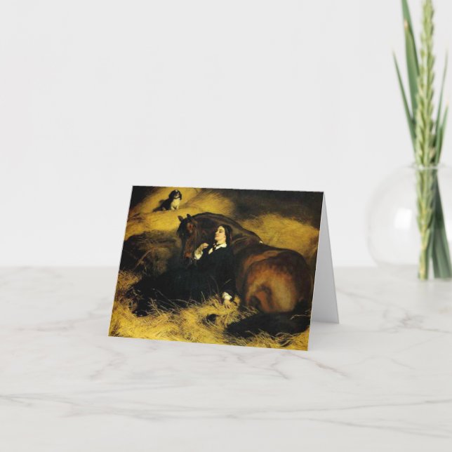 Invitación Mujer y caballo (Anverso)