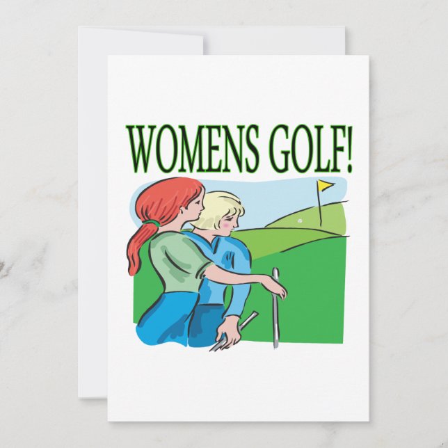 Invitación Mujeres de golf (Anverso)
