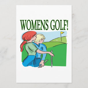 Invitación Mujeres de golf