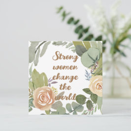 Invitación mujeres fuertes cambian el mundo 8° marcha por la 