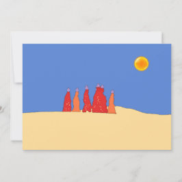 Invitación Mujeres llevando agua en el desierto de Thar - Raj