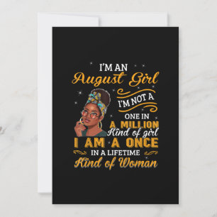 Invitación Mujeres Negras Agosto Regalos De Cumpleaños Soy Un