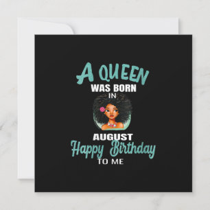 Invitación Mujeres Una Reina Nació En Agosto Regalo De Cumple