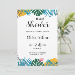 Invitación Multicolor deja ducha de novia