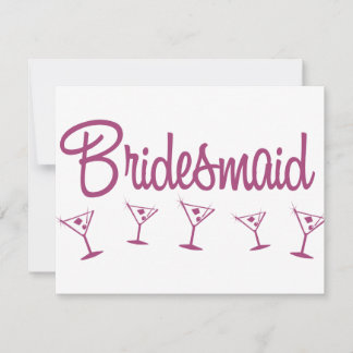 Invitación MultiMartini-Dama de honor-Rosado