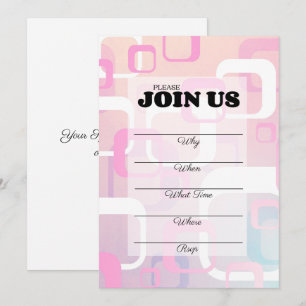 Invitación multipropósito para rellenar con estilo