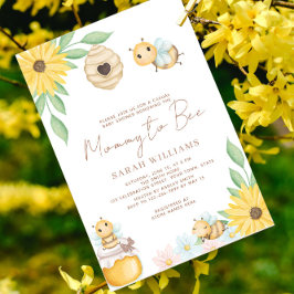 Invitación Mummy Se Convierte En El Girasol Baby Shower
