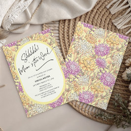 Invitación Mum's the Word Floral Surprise Baby Shower