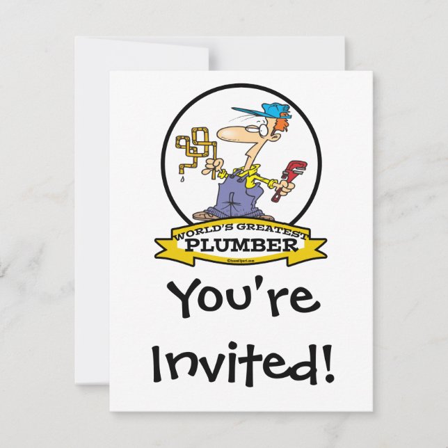 INVITACIÓN MUNDIAL MÁS GRANDE DE PLUMBRE II HOMBRES PERSONALI (Anverso)