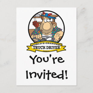 INVITACIÓN MUNDIAL MAYOR CONDUCTOR DE CAMIONES PERSONALIZADO