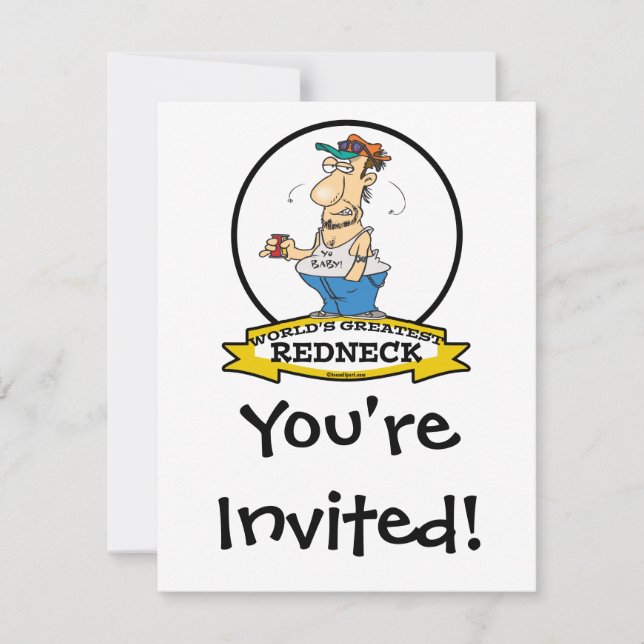 INVITACIÓN MUNDIAL MAYOR PERSONALIZADO DE REDNECK II (Anverso)