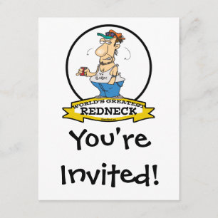 INVITACIÓN MUNDIAL MAYOR PERSONALIZADO DE REDNECK II