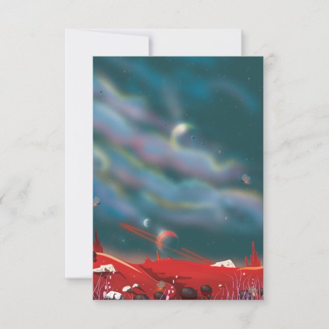 Invitación Mundo alienígena (Anverso)