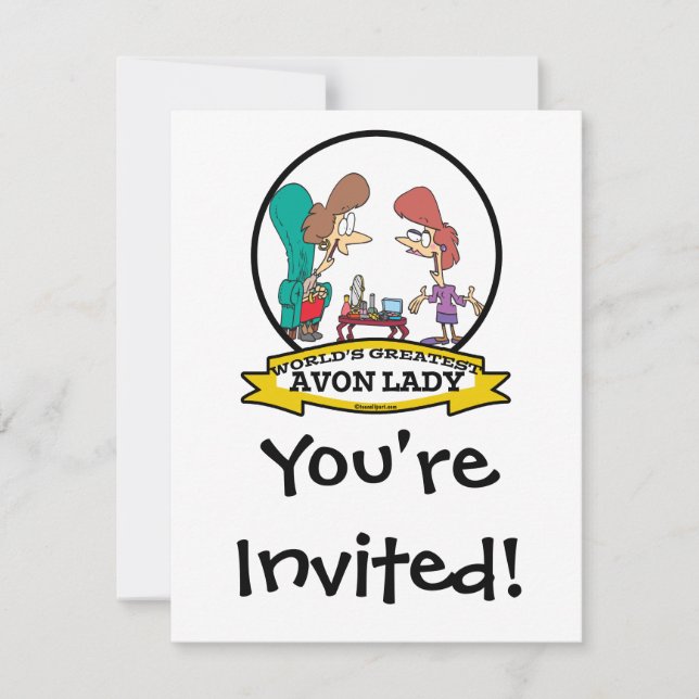 INVITACIÓN MUNDO MAYOR AVON MUJERES PERSONALIZADO (Anverso)