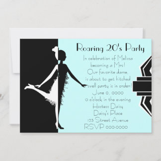 Invitación Muñeca Art Deco