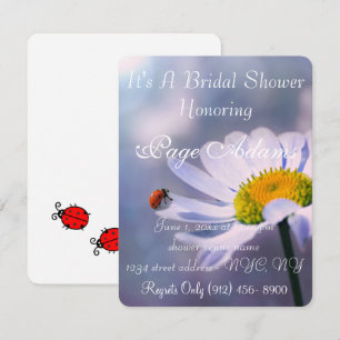 Invitación Muñeca romántica de la suerte Bridal Shower Destin