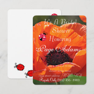 Invitación Muñeca romántica de la suerte Bridal Shower Destin