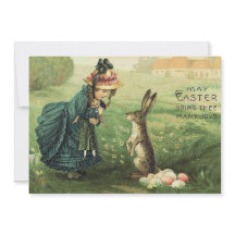 Muñeca victoriana linda conejo de Pascua