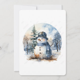 Invitación Muñeco de nieve