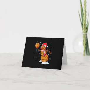 Invitación Muñeco de Nieve de Baloncesto de Navidad para Niño