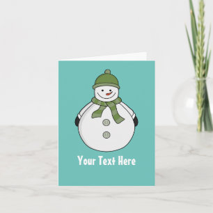 Invitación Muñeco de nieve personalizado