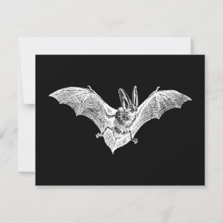 Invitación Murciélago Gótico Vampiro Vintage