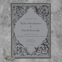 Murciélago victoriano hasta la muerte Boda negro y