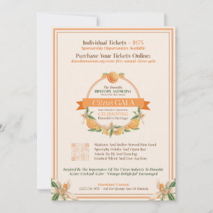 Invitación Museo de Historia Dunedin Gala del Citrus 2025